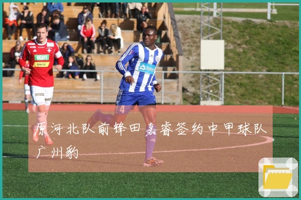 原河北队前锋田嘉睿签约中甲球队广州豹